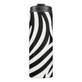 Zebra Stripes Moderne Printmedien Thermosbecher (Vorderseite)