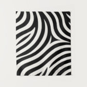 Zebra Stripes Moderne Printmedien Wandteppich (Vorderseite)