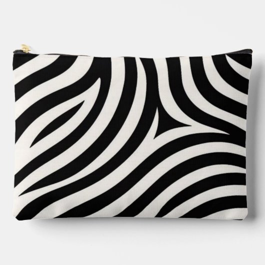 Zebra Stripes Moderne Printmedien Zubehörtasche (Vorderseite)