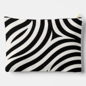 Zebra Stripes Moderne Printmedien Zubehörtasche (Rückseite)