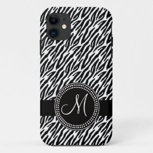 Zebra Stripes Monogramm iPhone 5 Case-Mate iPhone 11 Hülle