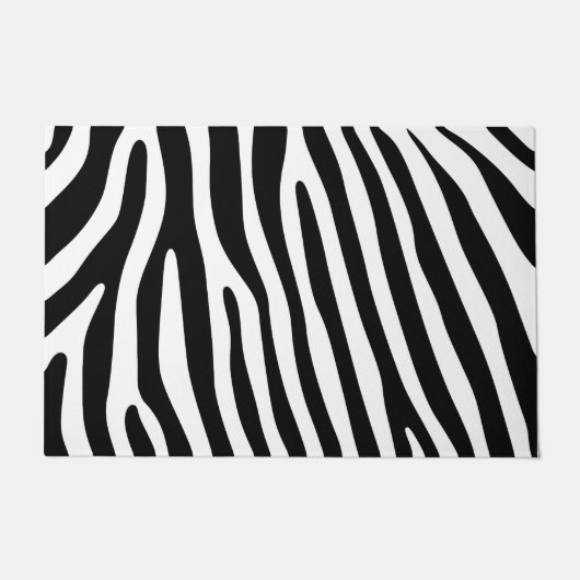Zebra stripes Muster + Ihr Hintergrund u. Ideen Fußmatte (Vorderseite)