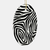 Zebra Stripes Muster Keramik Ornament (Rechts)