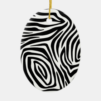 Zebra Stripes Muster Keramik Ornament