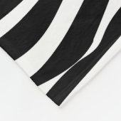 Zebra Stripes Muster mit Elephant + Ihre Ideen Fleecedecke (Ecke)