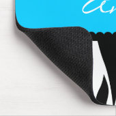 Zebra Stripes Muster Personalisierter Name Mousepa Mousepad (Ecke)