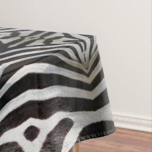Zebra Stripes Muster-Schwarzweiss-elegantes Tischdecke