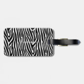 Zebra Stripes Muster Thunder_Cove Gepäckanhänger (Rückseite horizontal)