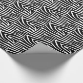 Zebra Stripes Muster Thunder_Cove Geschenkpapier (Ecke)