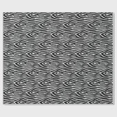 Zebra Stripes Muster Thunder_Cove Geschenkpapier (Flach)