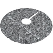 Zebra Stripes Muster Thunder_Cove Polyester Weihnachtsbaumdecke (Schrägansicht)