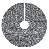 Zebra Stripes Muster Thunder_Cove Polyester Weihnachtsbaumdecke (Vorderseite)