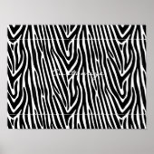 Zebra Stripes Muster Thunder_Cove Poster (Vorne)