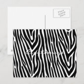 Zebra Stripes Muster Thunder_Cove Postkarte (Vorne/Hinten)