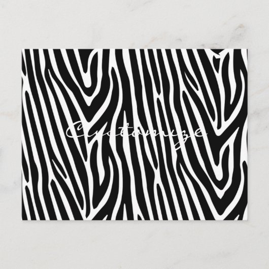 Zebra Stripes Muster Thunder_Cove Postkarte (Vorderseite)