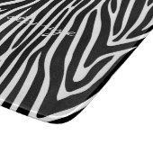 Zebra Stripes Muster Thunder_Cove Schneidebrett (Ecke)