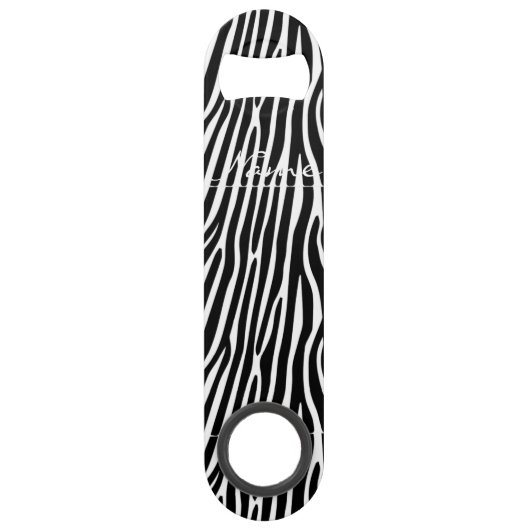 Zebra Stripes Muster Thunder_Cove Speed Flaschenöffner (Vorderseite)