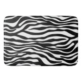Zebra stripes Musterschwarzes u. -WEISS + Ihre Badematte (Vorderseite)
