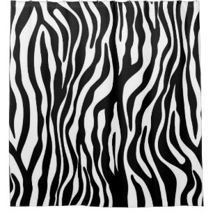 Zebra stripes Musterschwarzes u. -WEISS + Ihre Duschvorhang