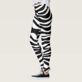 Zebra stripes Musterschwarzes u. -WEISS + Ihre Leggings (Links)