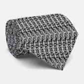 Zebra Stripes Neck Tie Schwarz-weiß Krawatte (Gerollt)