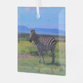 ZEBRA STRIPES ORNAMENT AUS GLAS (Vorderseite links)