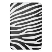 Zebra stripes pattern black & white + your ideas badematte (Vorderseite Vertikal)