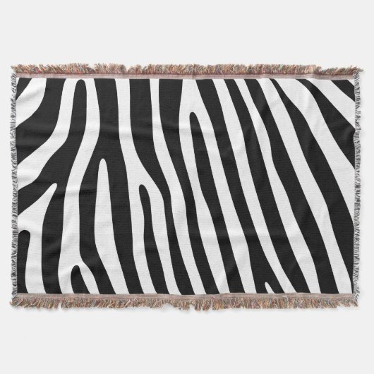Zebra stripes pattern black & white + your ideas decke (Vorderseite)