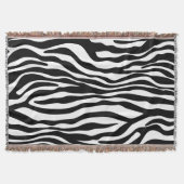 Zebra stripes pattern black & white + your ideas decke (Vorderseite)