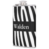 Zebra stripes pattern black & white + your ideas flachmann (Links)