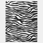 Zebra stripes pattern black & white + your ideas fleecedecke (Vorderseite)