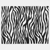 Zebra stripes pattern black & white + your ideas fleecedecke (Vorderseite (Horizontal))