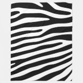 Zebra stripes pattern black & white + your ideas fleecedecke (Vorderseite)