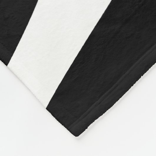 Zebra stripes pattern black & white + your ideas fleecedecke (Ecke)