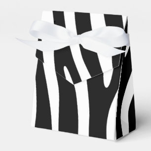 Zebra stripes pattern black & white + your ideas geschenkschachtel
