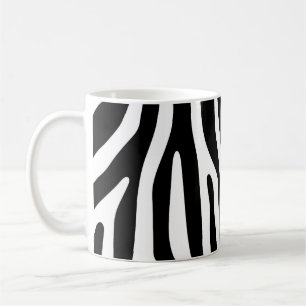 Zebra stripes pattern black & white + your ideas kaffeetasse