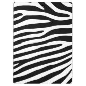 Zebra stripes pattern black & white + your ideas klemmbrett (Rückseite)