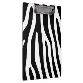 Zebra stripes pattern black & white + your ideas klemmbrett (Rechts)