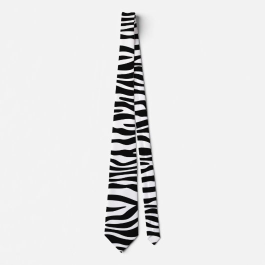 Zebra stripes pattern black & white + your ideas krawatte (Vorderseite)