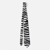 Zebra stripes pattern black & white + your ideas krawatte (Rückseite)