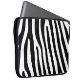 Zebra stripes pattern black & white + your ideas laptopschutzhülle (Vorne Rechts)