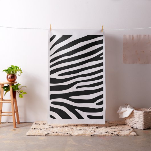 Zebra stripes pattern black & white + your ideas stoff (Beispiel)