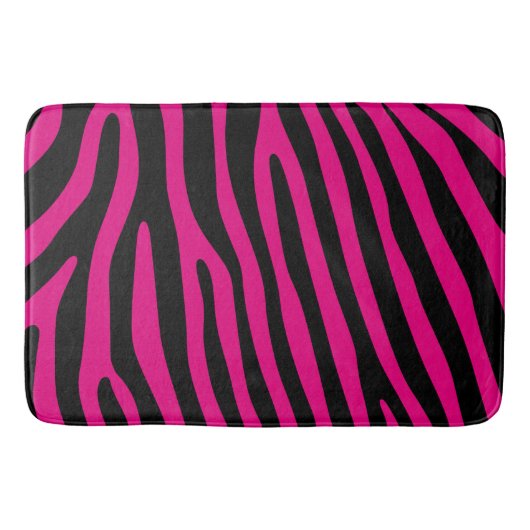 Zebra stripes pattern + your background & ideas badematte (Vorderseite)