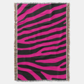 Zebra stripes pattern + your background & ideas decke (Vorderseite Vertikal)