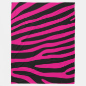 Zebra stripes pattern + your background & ideas fleecedecke (Vorderseite)