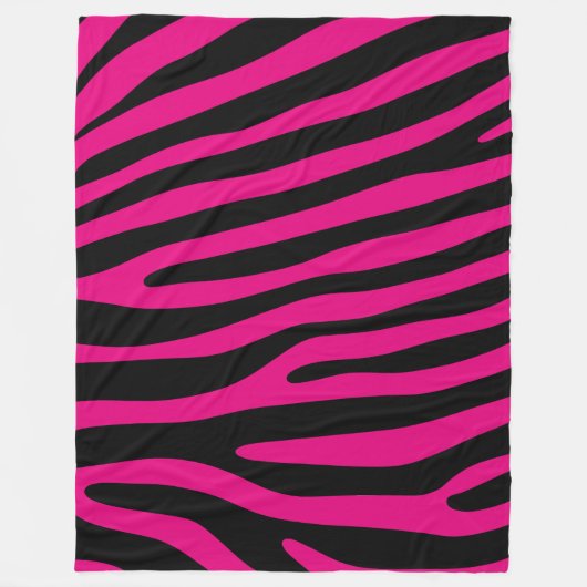 Zebra stripes pattern + your background & ideas fleecedecke (Vorderseite)