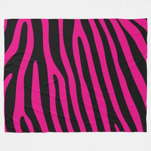 Zebra stripes pattern + your background & ideas fleecedecke (Vorderseite (Horizontal))