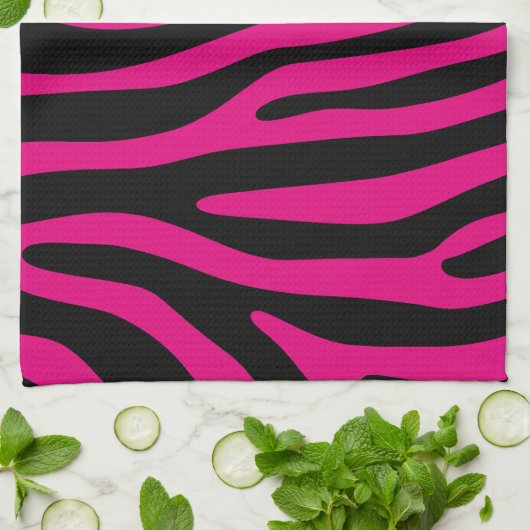 Zebra stripes pattern + your background & ideas geschirrtuch (Gefaltet)