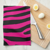 Zebra stripes pattern + your background & ideas geschirrtuch (Viertel Falte)