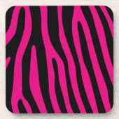 Zebra stripes pattern + your background & ideas getränkeuntersetzer (Vorderseite)